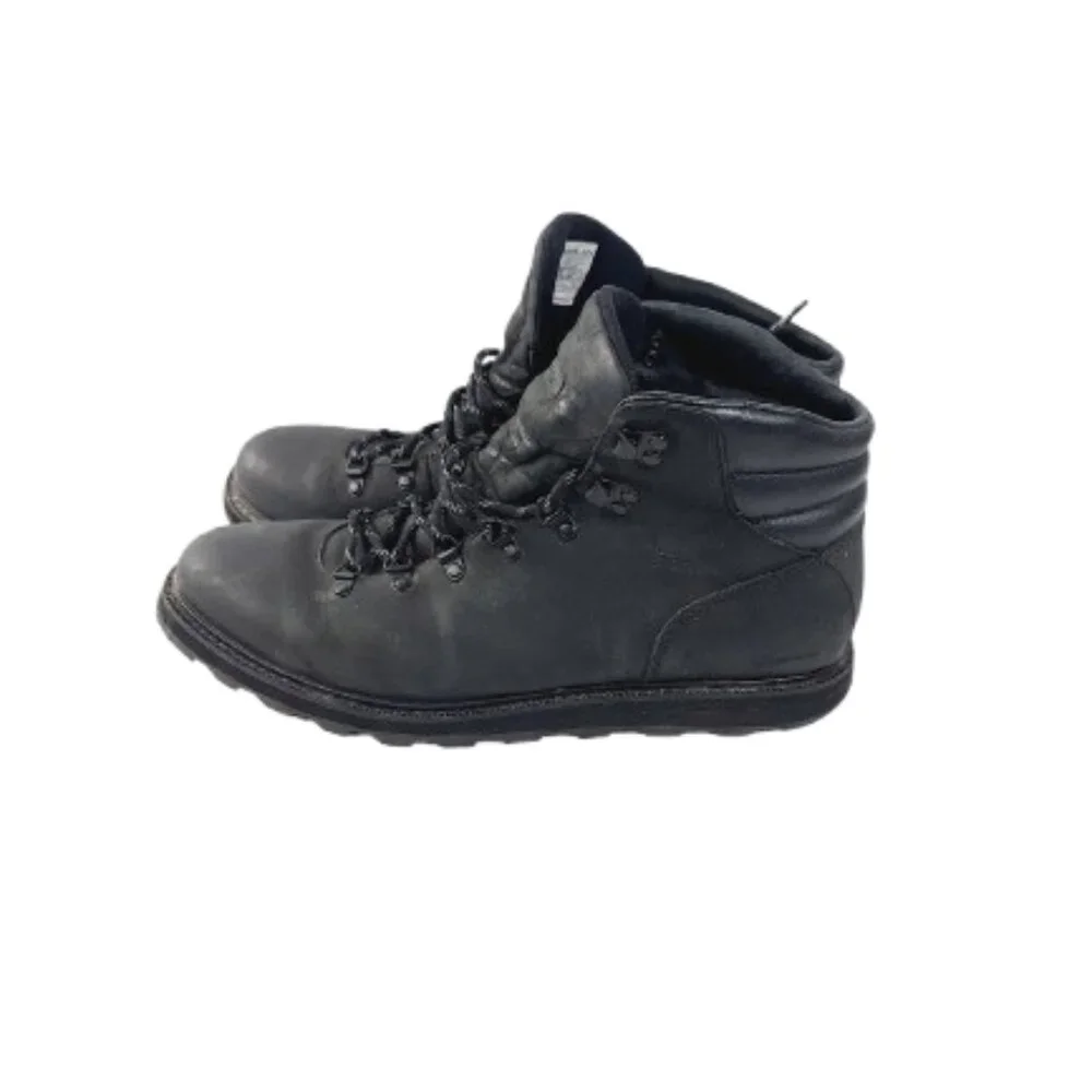 Sorel Men's Black Madson Hiker Waterproof Lace-Up Ankle Moto Boots Size US 13